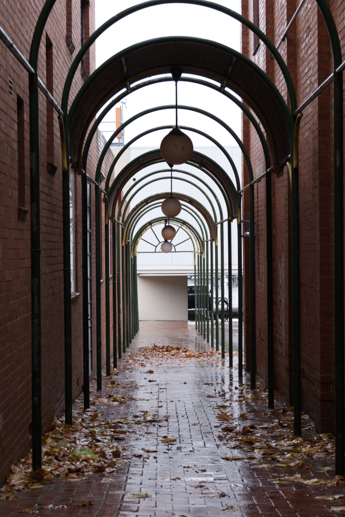 laneway off a busy street
